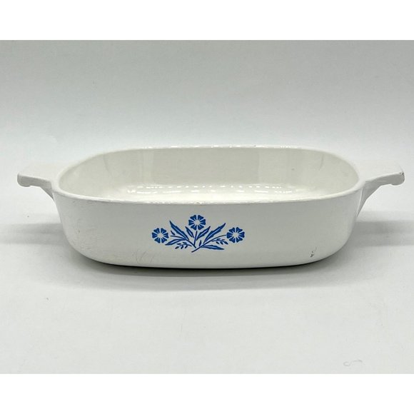 Vintage Corningware Cornflower Blue Square Casserole P-7-B - Picture 2 of 4